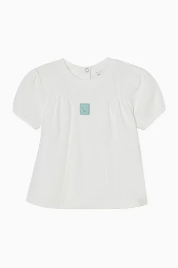 Logo-patch Top in Cotton