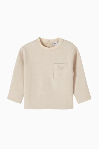 Eagle Logo Sweatshirt in Cotton-blend