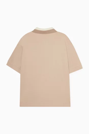 تي شيرت بولو بشعار الماركة قطن