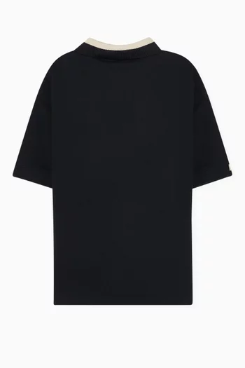 تي شيرت بولو بشعار الماركة قطن