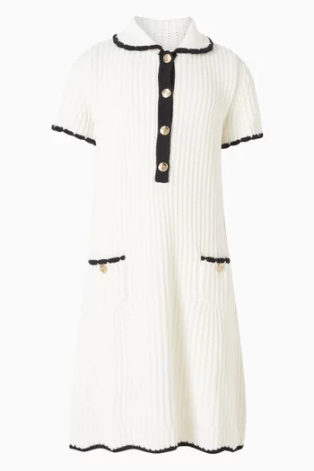 فستان قماش مضلع