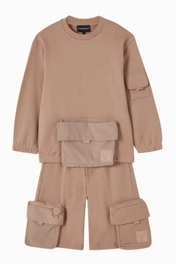 شورت بجيوب كارغو بغطاء قلاب