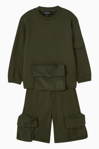 شورت بجيوب كارغو بغطاء قلاب