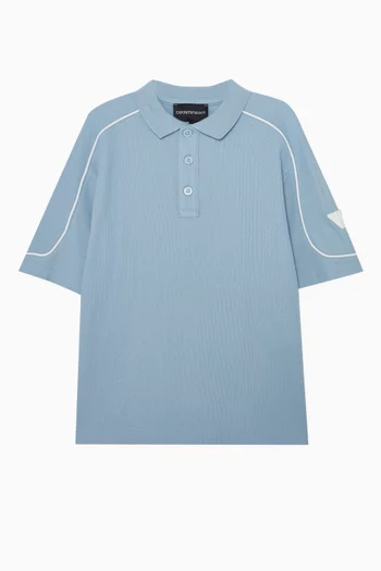 Logo Polo Shirt in Cotton