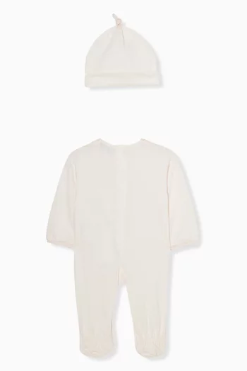 Eagle Logo Sleepsuit & Beanie Set