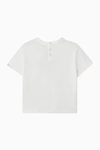 تي شيرت فانتازي برقع على شكل أغراض كرة بيسبول قطن