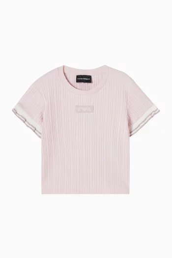 تي شيرت مخطط بكشكش