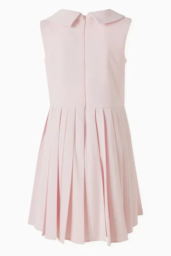 Micro Embroidered Logo Dress in Jersey