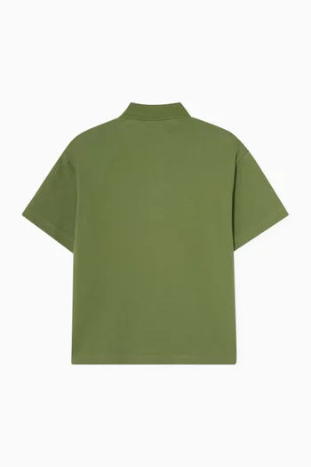 Logo Polo Shirt in Cotton