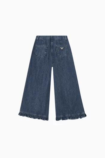 Wide-leg Ruffled Pants