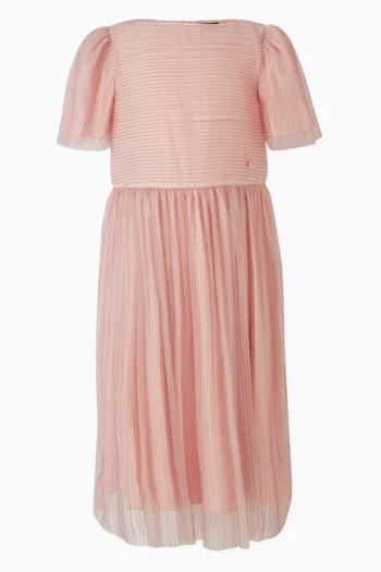 فستان مخطط تول