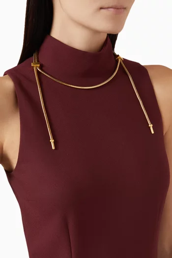 Laina Necklace in 12kt Gold-plated Brass