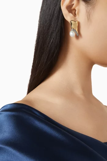 Spencer Earrings in 12kt Gold-plated Brass