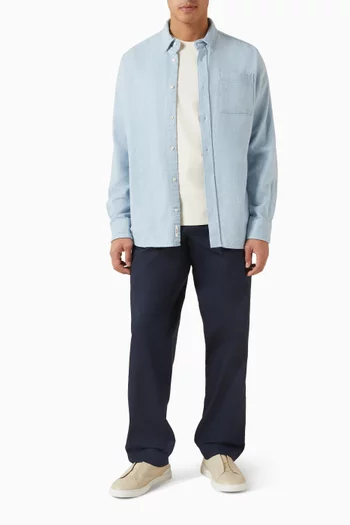 قميص كريك فلانيل قطن عضوي