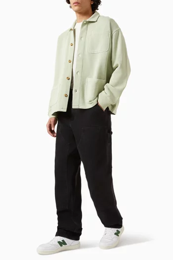 Wordmark Chore Coat in Denim