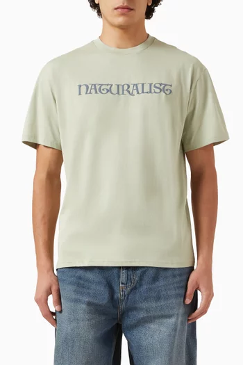 تي شيرت بطبعة Naturalist قطن