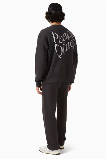 سويت شيرت بتصميم ملفوف قطن