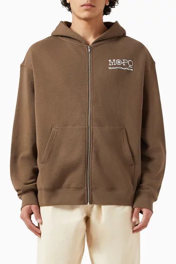 كنزة بغطاء رأس ساوث ويست بسحّاب قطن