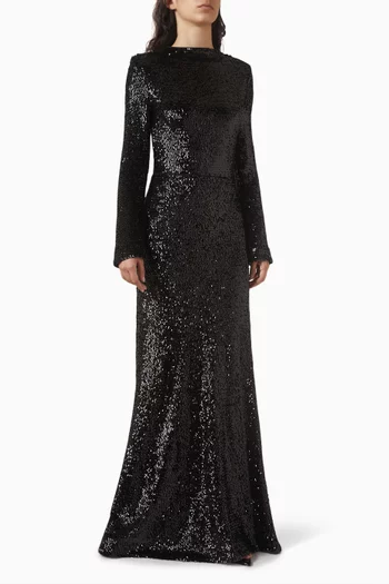 Beatrice Sequin-embellished Gown