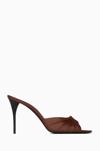 Babylone 90 Mules in Smooth Leather