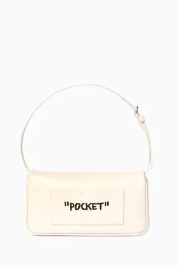 Jitney 0.7 Quote Shoulder Bag in Leather