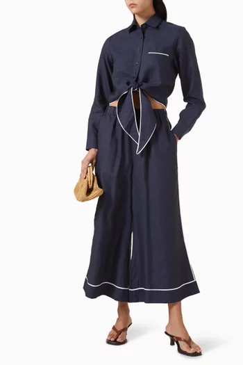 قميص فيليس قصير برباط