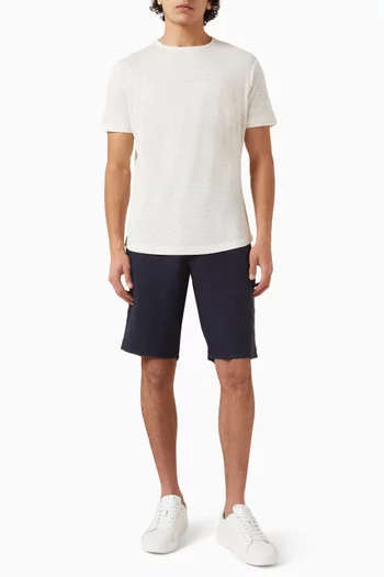 Crewneck T-shirt in Linen-jersey