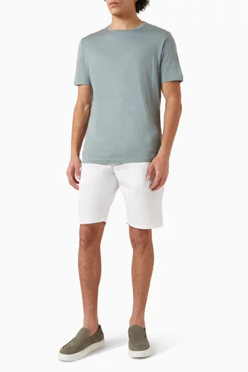 Crewneck T-shirt in Silk-cotton