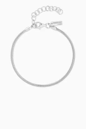 3mm Snake Chain Bracelet in Sterling Silver