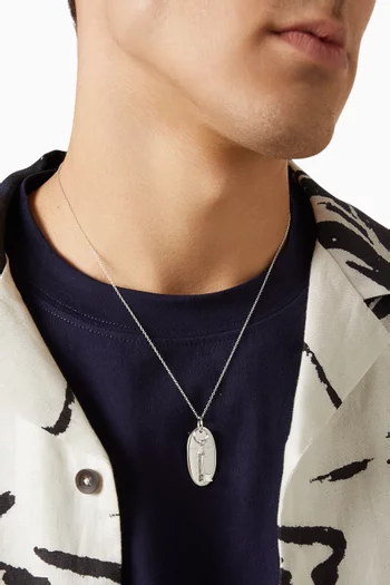 Hotel Pendant Necklace in Sterling Silver