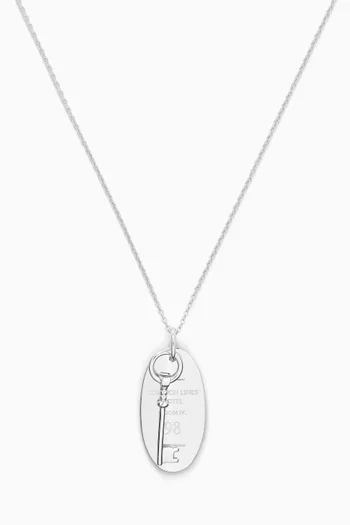 Hotel Pendant Necklace in Sterling Silver