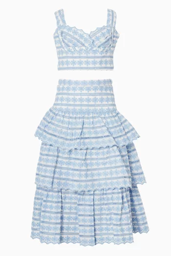 تنورة طويلة أوديسا مطرزة 