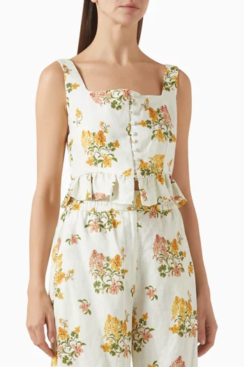 بلوزة إسلابون كورديليرا قصيرة كتان