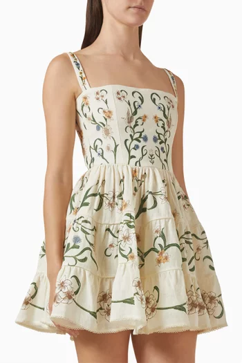 Lima Laguna Mini Dress in Linen