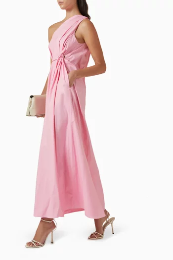 Parachute One-shoulder Dress in Cotton