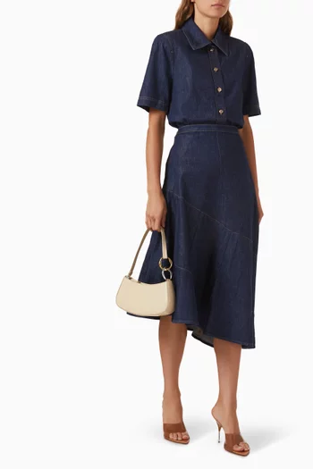 Short-sleeve Shirt in Denim