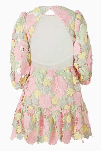 Estella Embroidered Mini Dress