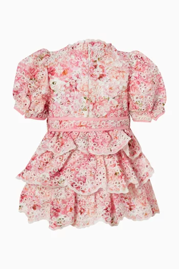 فستان جولييتا مزين بتطريزات قطن