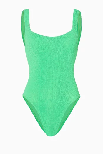 لباس سباحة قطعة واحدة بفتحة رقبة مربعة قماش أوريجينال كرينكل