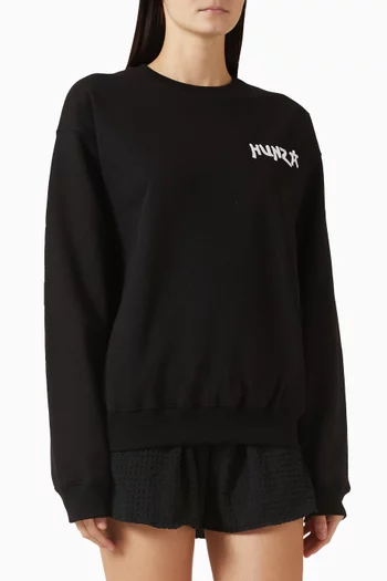 Logo Sweatshirt in Cotton Fleece