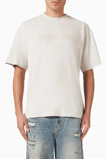 Serif Logo T-shirt in Cotton