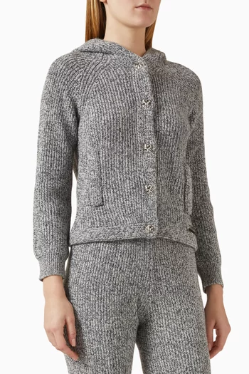 The Hooded Button Down Cardigan