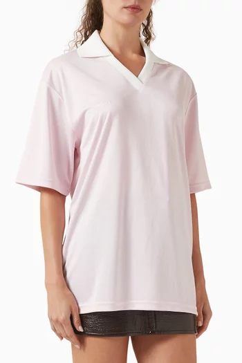 Oversized Sports Polo Shirt