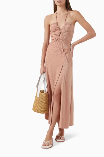 تنورة نويفو ديستينو لامعة متوسطة الطول