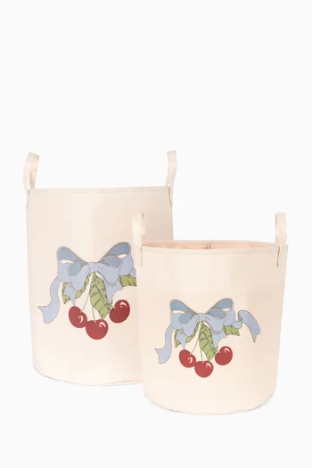 Cherry Storage Baskets, Set of 2