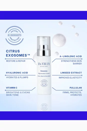 Exosomes Face, Neck & Décolleté Rejuvenation Cream, 30ml
