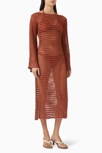 فستان بيلا للارتداء فوق ملابس السباحة نسيج