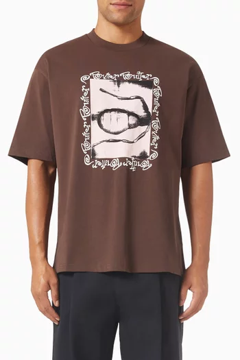 Ant-print T-shirt in Cotton