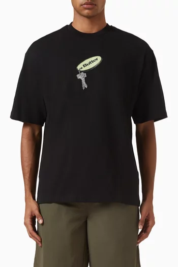 Key Chain-print T-shirt in Cotton