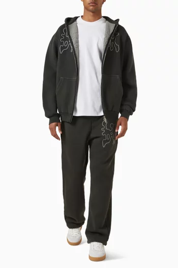 Jive Logo-embroidered T-shirt in Cotton